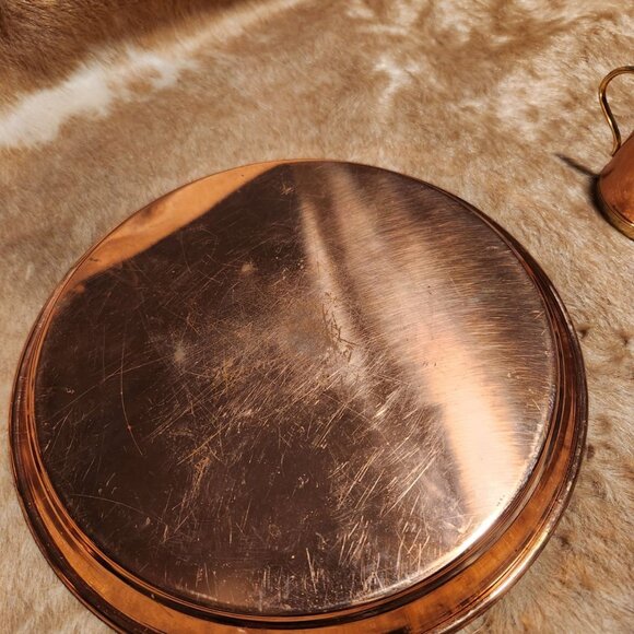 Vintage Copper Gild & Brass Coffee & Tea Set With Tray Made In Belgium - Picture 3 of 8